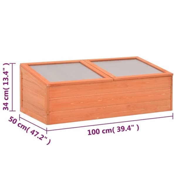 vidaXL minidrivhus 100x50x34 cm