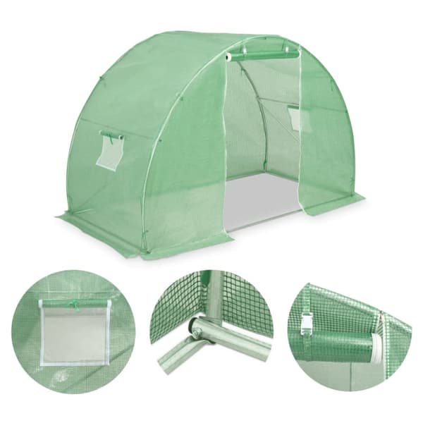 vidaXL drivhus 4,5 m² 300x150x200 cm