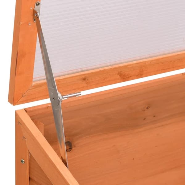 vidaXL Växthus trä 180x57x62 cm