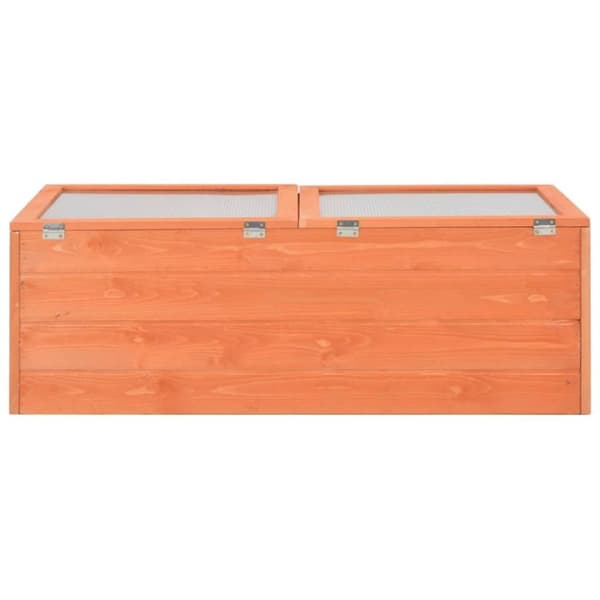 vidaXL Växthus trä 100x50x34 cm