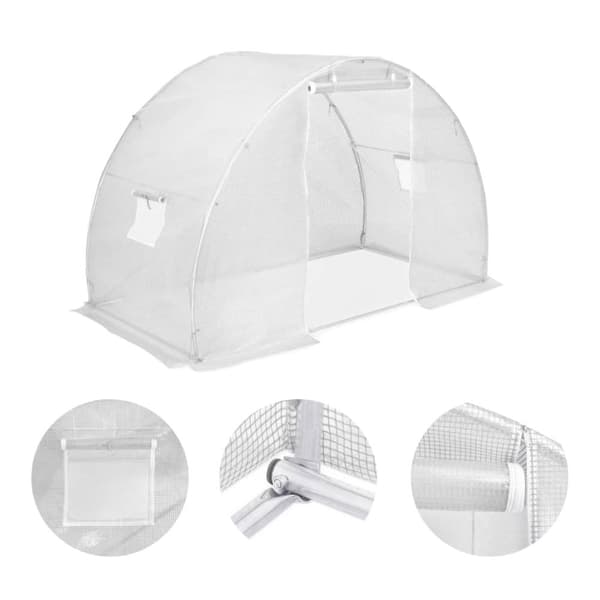 vidaXL Drivhus 4,5m² 300x150x200 cm