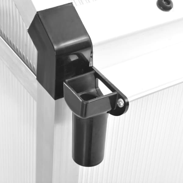 vidaXL Växthus aluminium 421x190x195 cm 15,6 m³