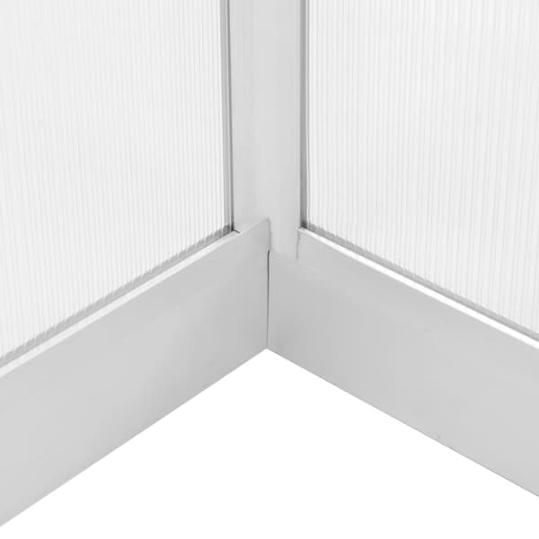 vidaXL Växthus aluminium 421x190x195 cm 15,6 m³
