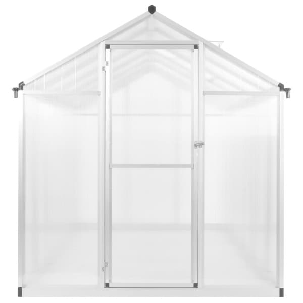 vidaXL Växthus aluminium 421x190x195 cm 15,6 m³