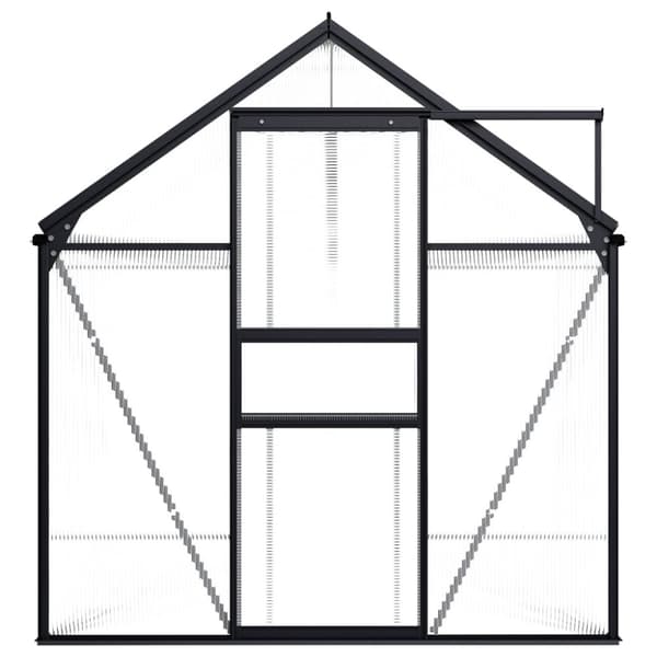 vidaXL drivhus 5,02 m³ aluminium antracitgrå