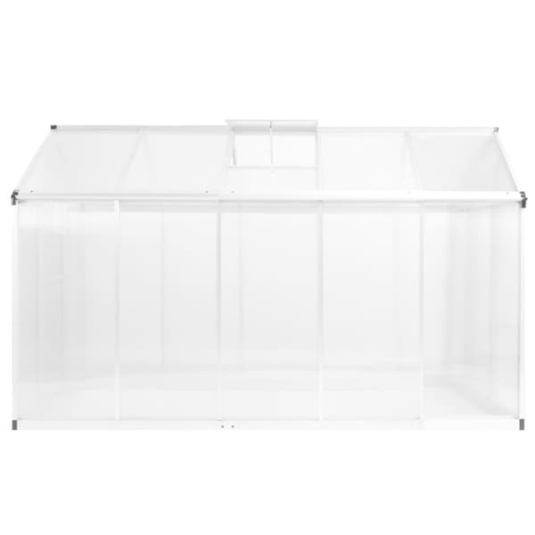 vidaXL Växthus aluminium 302x190x195 cm 11,19 m³