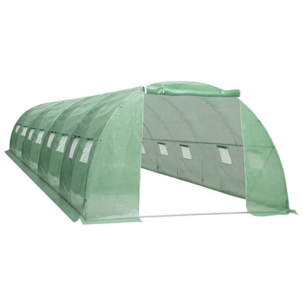 vidaXL Växthus 32 m² 8x4x2 m