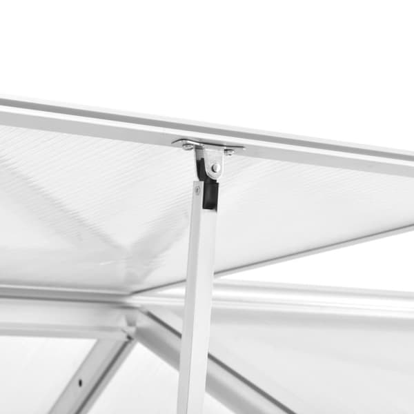 vidaXL drivhus 362x190x195 cm 13,41 m³ aluminium