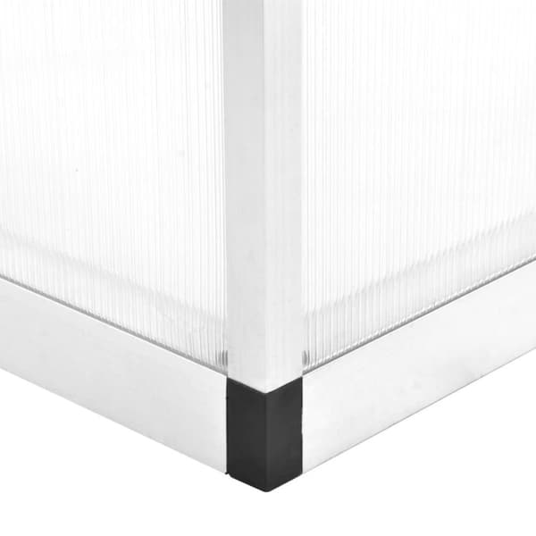vidaXL drivhus 362x190x195 cm 13,41 m³ aluminium