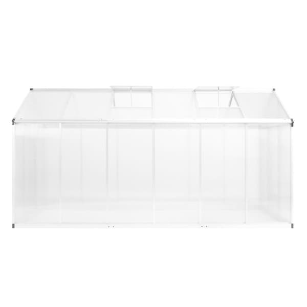 vidaXL drivhus 362x190x195 cm 13,41 m³ aluminium
