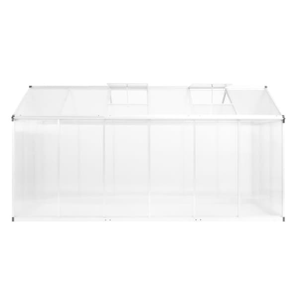 vidaXL drivhus 362x190x195 cm 13,41 m³ aluminium