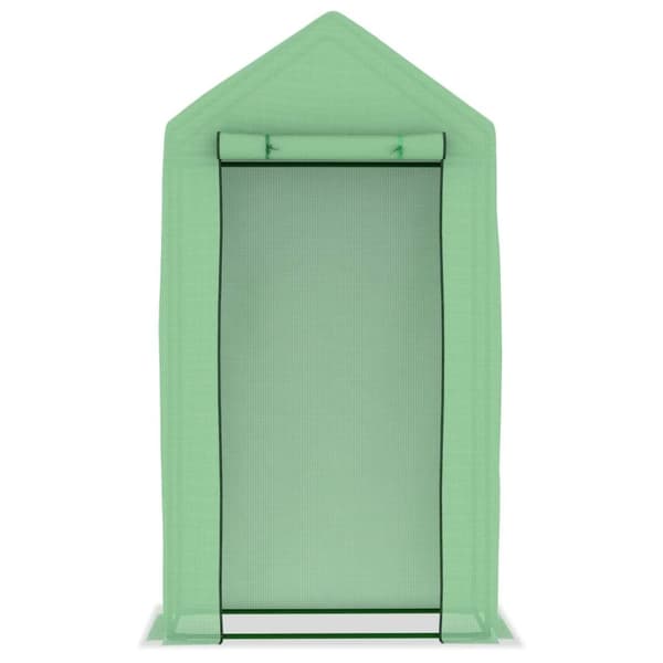 vidaXL drivhus med stålramme 0,5 m² 1x0,5x1,9 m