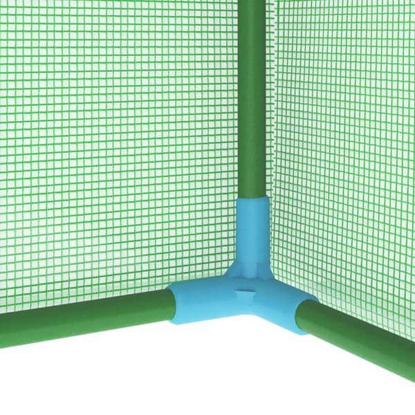 vidaXL drivhus med stålramme 0,5 m² 1x0,5x1,9 m