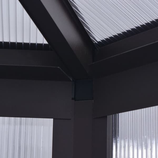 vidaXL Växthus aluminium 240x211x232 cm