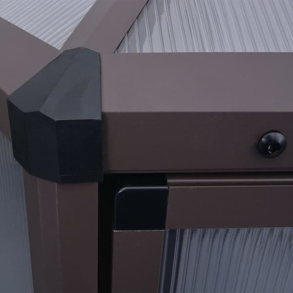 vidaXL Växthus aluminium 240x211x232 cm