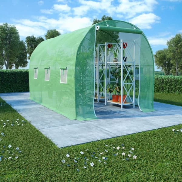 vidaXL Växthus 6,86 m² 3,43x2x2 m