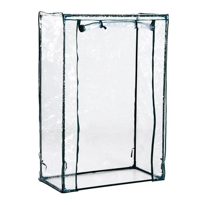 Växthus Växthus balkong terrass trädgård för tomater 100L x 50L x 150H cm UV stål vattentät PVC transparent grön ny 65