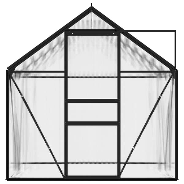 vidaXL Växthus antracit aluminium 2,47 m³