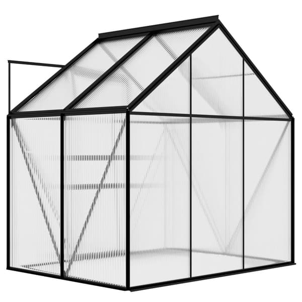 vidaXL Växthus antracit aluminium 2,47 m³