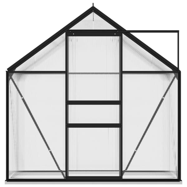 vidaXL drivhus 1,33 m² aluminium antracitgrå