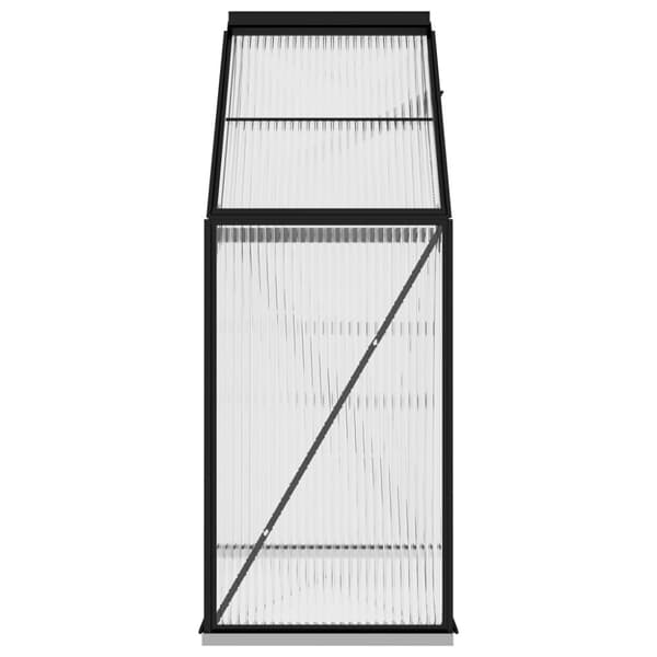 vidaXL drivhus 1,33 m² aluminium antracitgrå