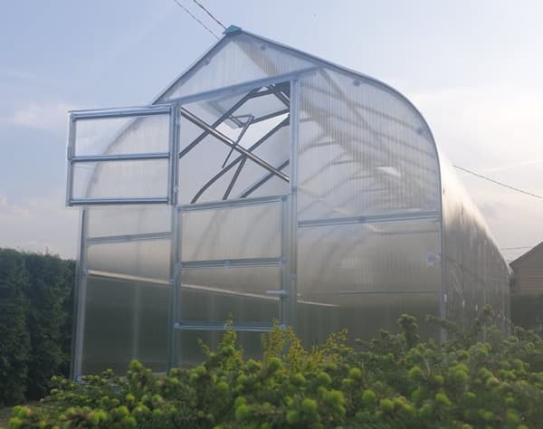 Drivhus Baumera STANDARD 15 - 2,5x6m med 4 mm polycarbonatbelægning