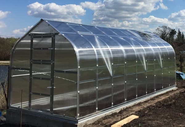 Drivhus Baumera STANDARD 15 - 2,5x6m med 4 mm polycarbonatbelægning