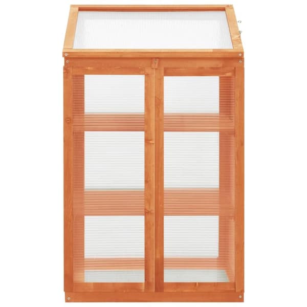 vidaXL Växthus 60x45x100 cm granträ