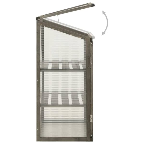 vidaXL drivhus 60x45x100 cm fyrretræ