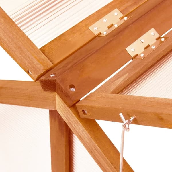 vidaXL Växthus brun 114x80x50 cm granträ