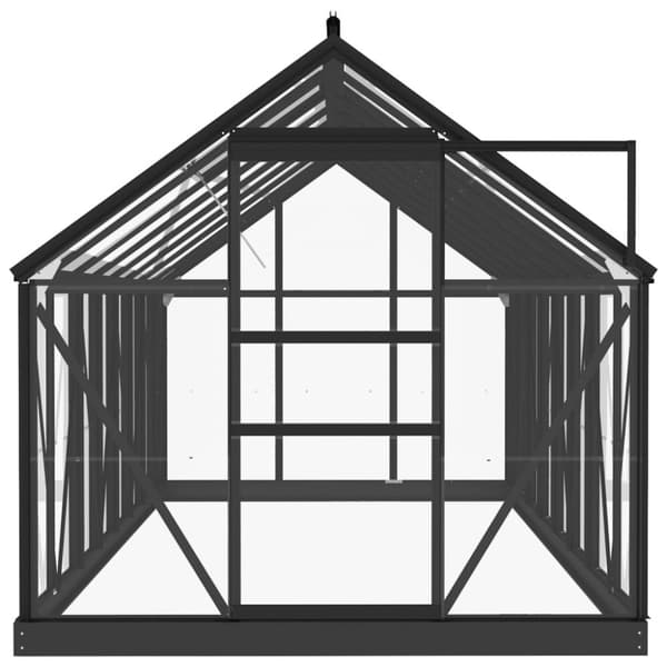 vidaXL glasdrivhus 155x395,5x191 cm aluminium antracitgrå