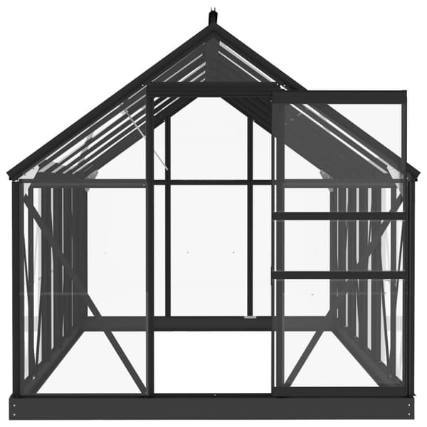 vidaXL glasdrivhus 155x298x191 cm aluminium antracitgrå