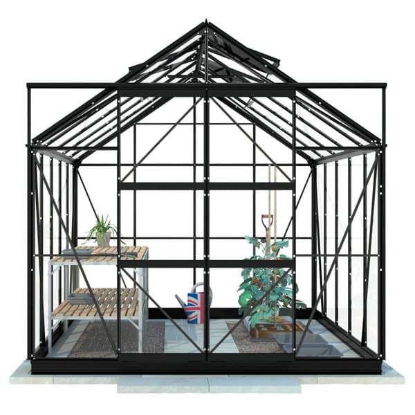 Lykke Växthus Hybrid 8,2m2, svart