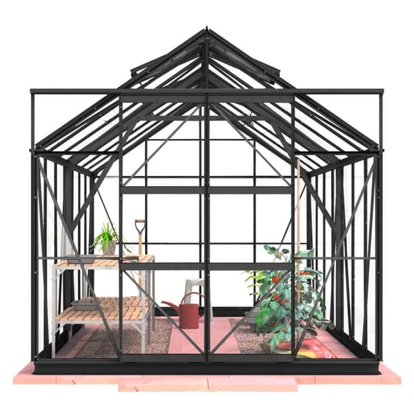 Lykke Kasvihuone Hybrid 11,3m2, musta