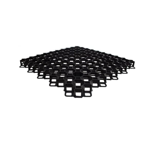 Nurmikon ristikko MULTI GRID musta, 40mm / 600x600mm, Bradas