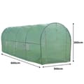 Miniatyrbillede 3 af 8: Polytunnel drivhus 25mm med reol