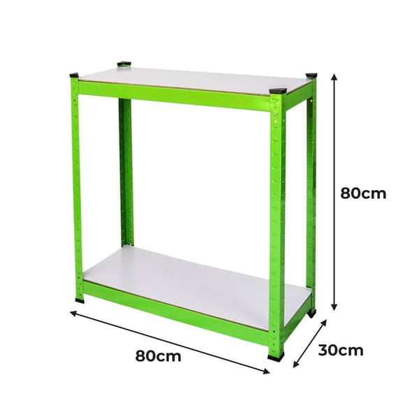 Polytunnel drivhus 25mm med reol