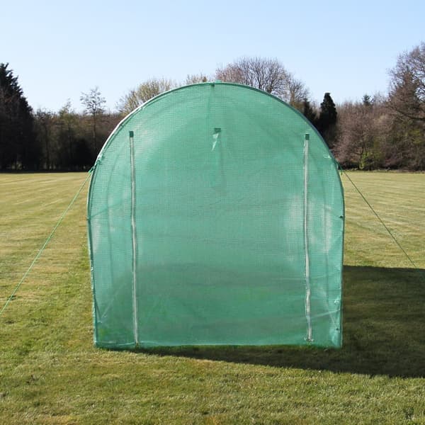 Polytunnel drivhus 25mm med reol