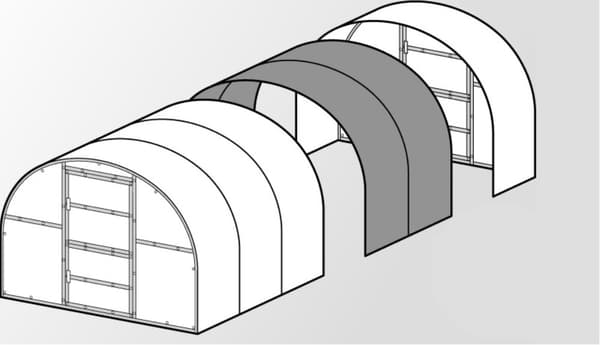 Växthus Baumera BALTIC 3x6m med 6 mm polykarbonatbeläggning
