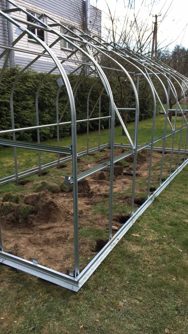 Drivhus Baumera STANDARD 10 - 2,5x4m med 6 mm polycarbonatbelægning