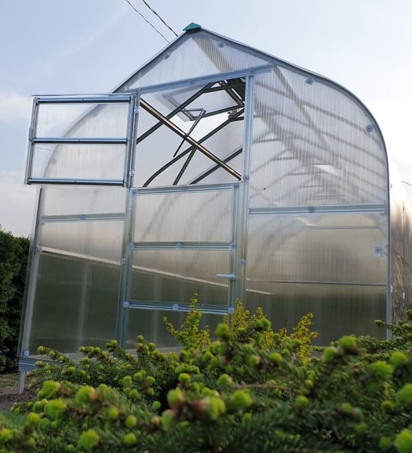 Drivhus Baumera STANDARD 10 - 2,5x4m med 6 mm polycarbonatbelægning
