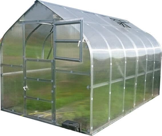 Drivhus Baumera STANDARD 10 - 2,5x4m med 6 mm polycarbonatbelægning