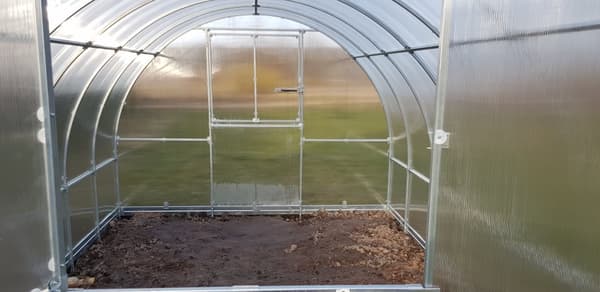 Drivhus KLASIKA RØR 3x4m (12m2) med fundamenter og 6mm polycarbonat