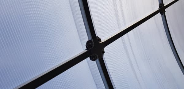 Drivhus KLASIKA RØR 3x4m (12m2) med fundamenter og 6mm polycarbonat