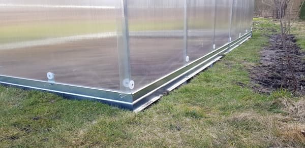 Drivhus KLASIKA RØR 3x4m (12m2) med fundamenter og 6mm polycarbonat