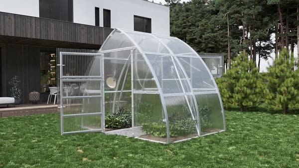 Drivhus "Arrow" 3x4m med 4mm polycarbonat