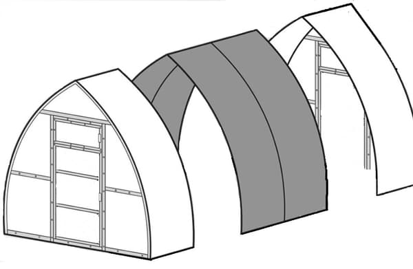 Drivhus "Arrow" 3x6m med 6mm polycarbonat