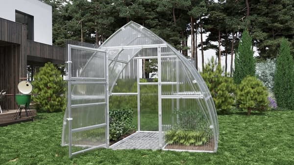 Drivhus "Arrow" 3x6m med 6mm polycarbonat