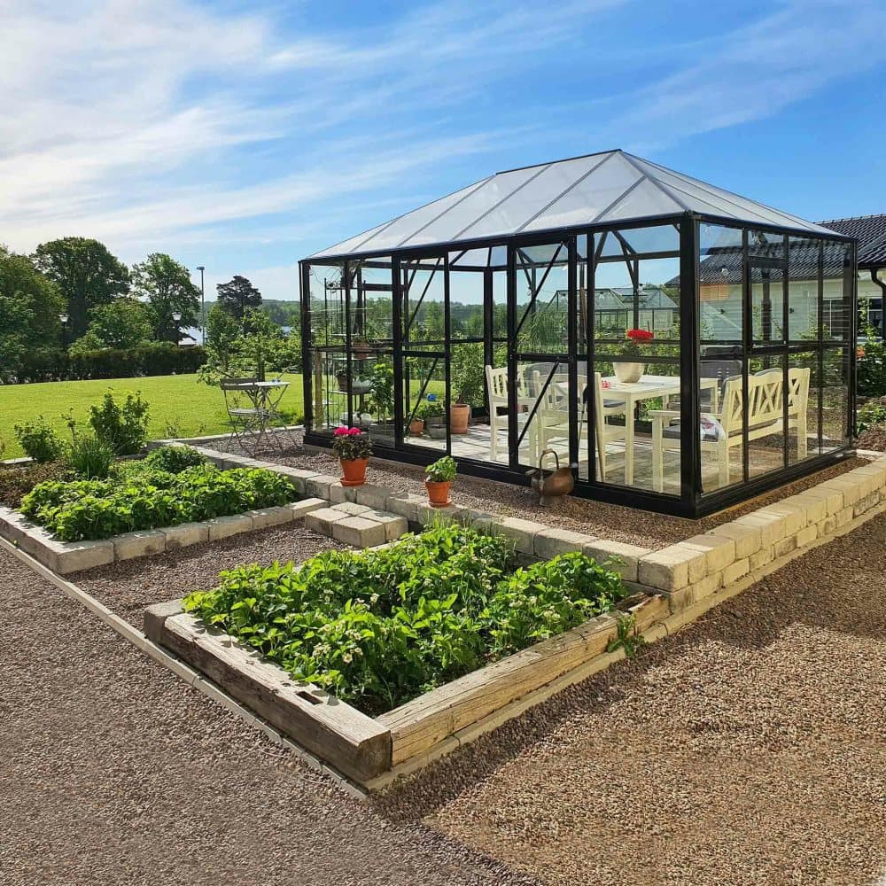 Gazebo 13m² | Stort premiumväxthus | 5 års stormgaranti