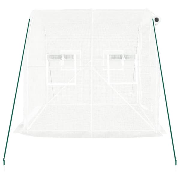 vidaXL drivhus med stålstel 4 m² 2x2x2 m hvid